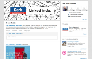 LinkedIn, Cork Indpenednet, Business